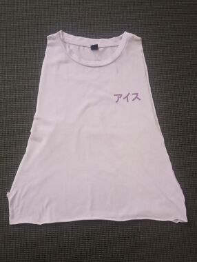 MANFINITY Lilac Muscle Tank with Japanese Script
